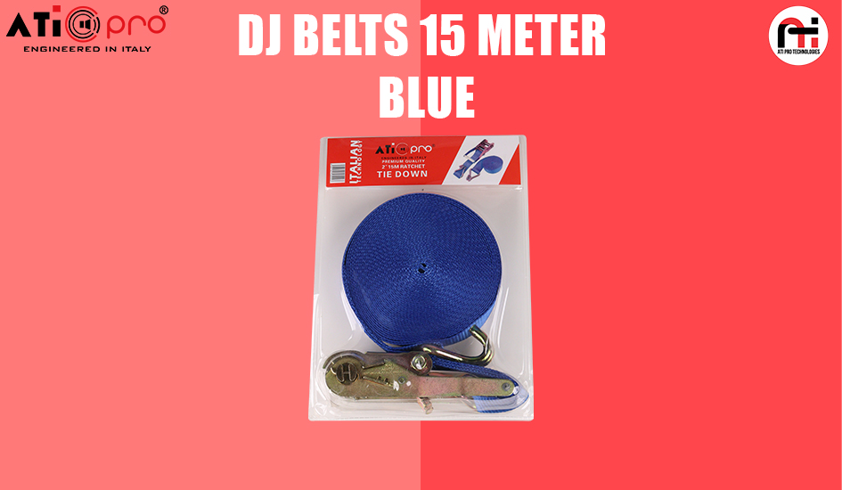 dj belt 15 m blue