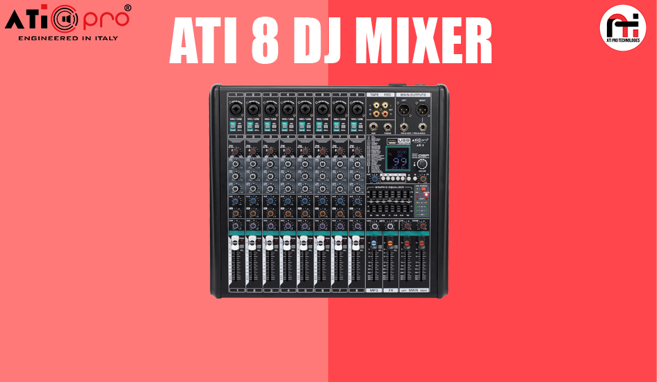 ATI8 Live Audio Mixer