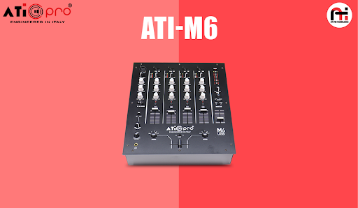 DJ Mixer 6 Channel Model M6 USB